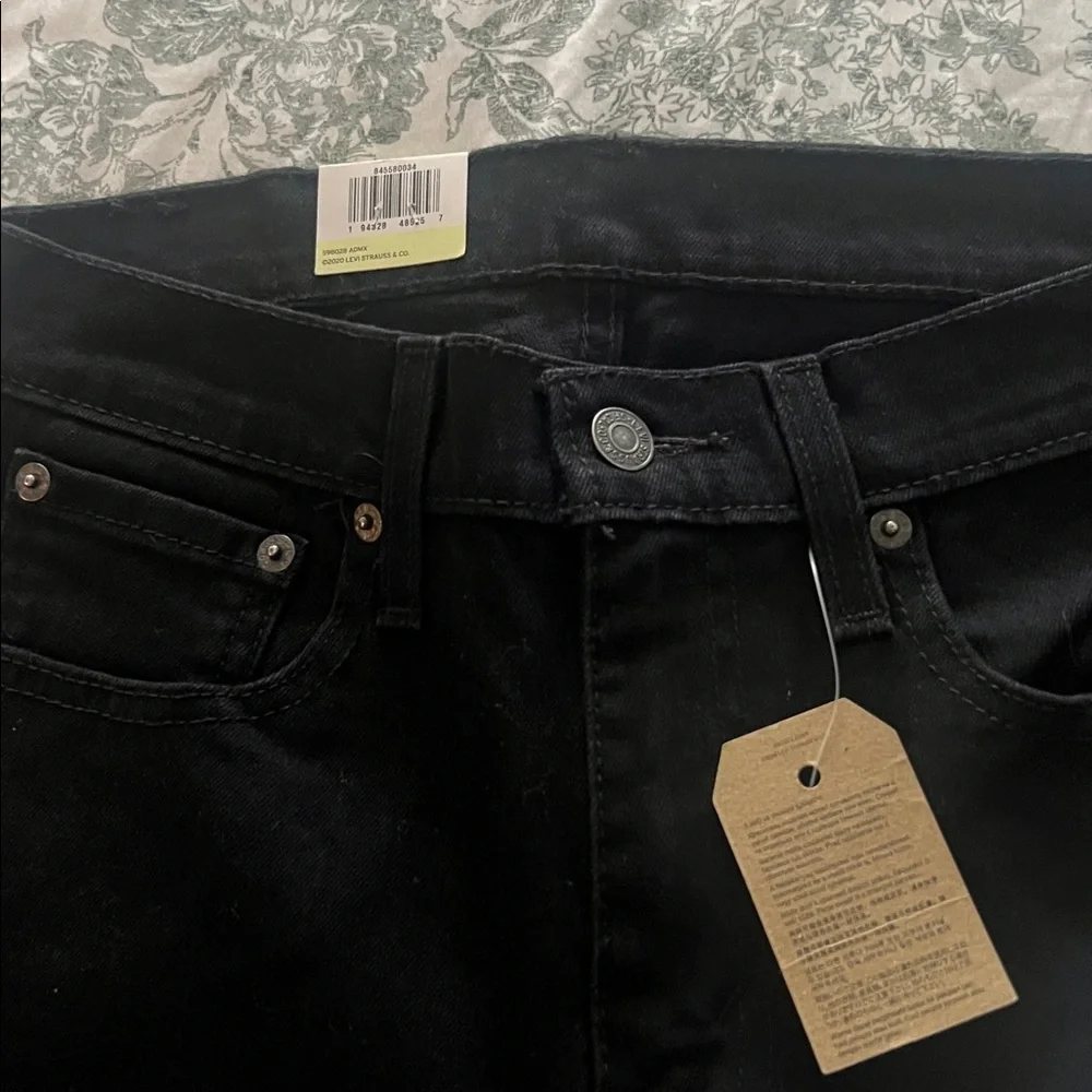 NWT Levi's Men's Skinny Jeans in Jet Black
